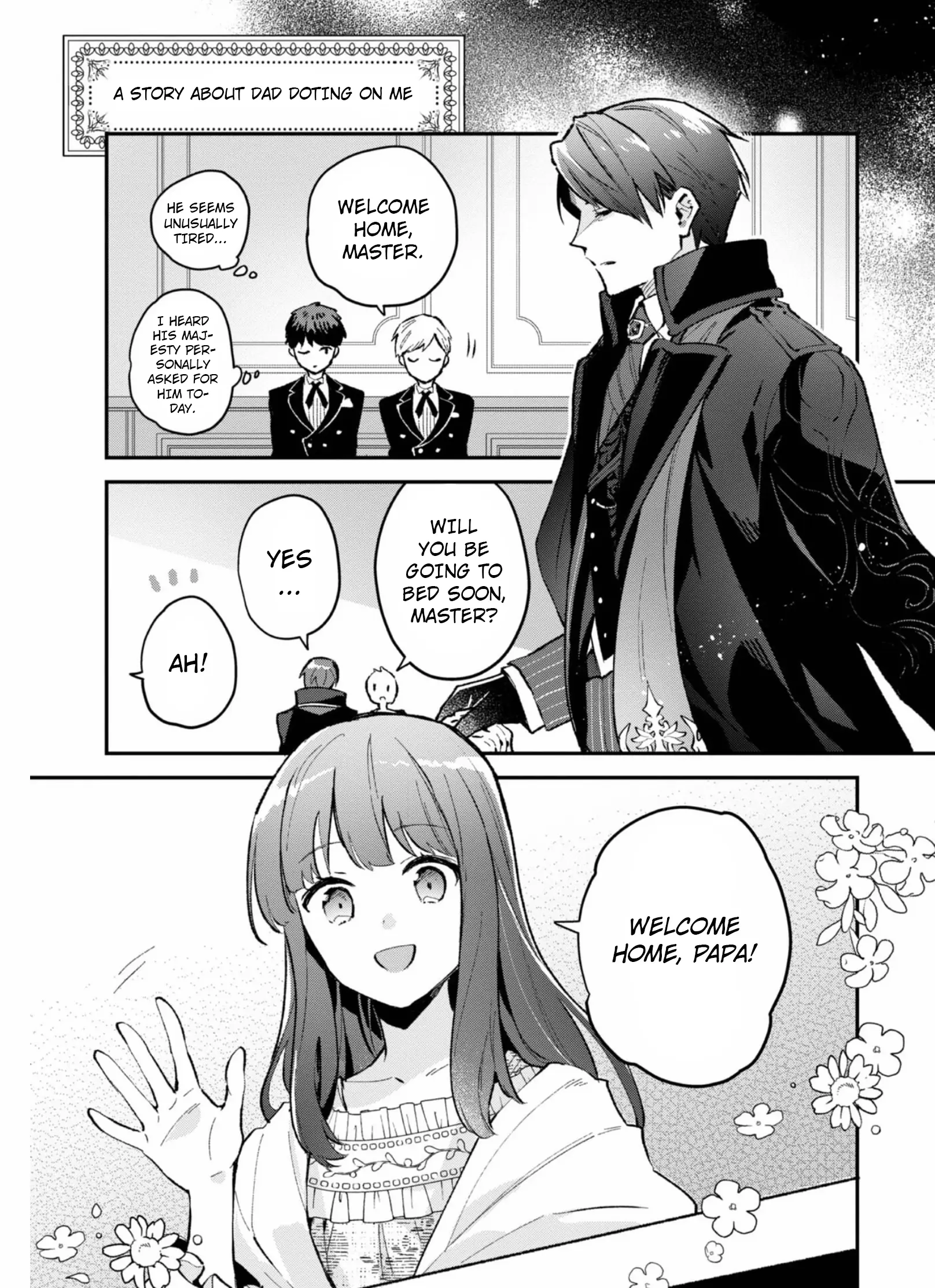 Akutou Ikka no Mana Musume, Tensei Saki mo Otome Game no Gokudou Reijou deshita.: Saijoukyuu Rank no Akuyaku-sama, Sono Dekiai wa Fuyou desu! @COMIC Chapter 4.5 page 2