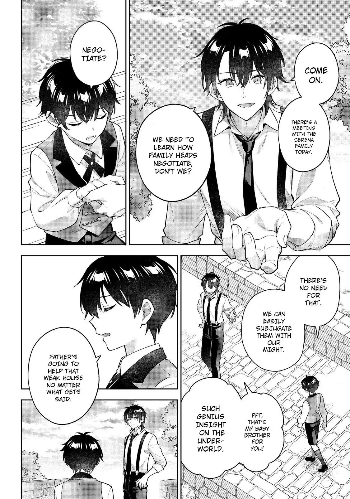 Akutou Ikka no Mana Musume, Tensei Saki mo Otome Game no Gokudou Reijou deshita.: Saijoukyuu Rank no Akuyaku-sama, Sono Dekiai wa Fuyou desu! @COMIC Chapter 27 page 4