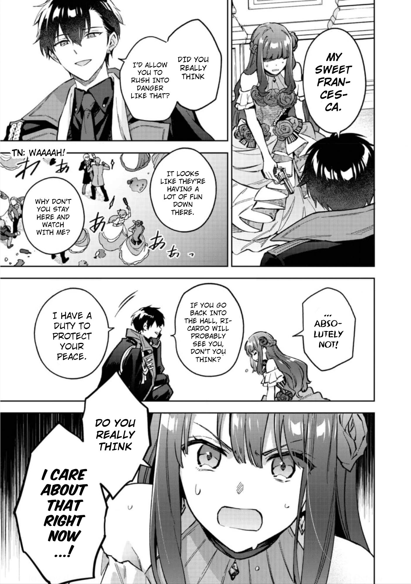 Akutou Ikka no Mana Musume, Tensei Saki mo Otome Game no Gokudou Reijou deshita.: Saijoukyuu Rank no Akuyaku-sama, Sono Dekiai wa Fuyou desu! @COMIC Chapter 11 page 7