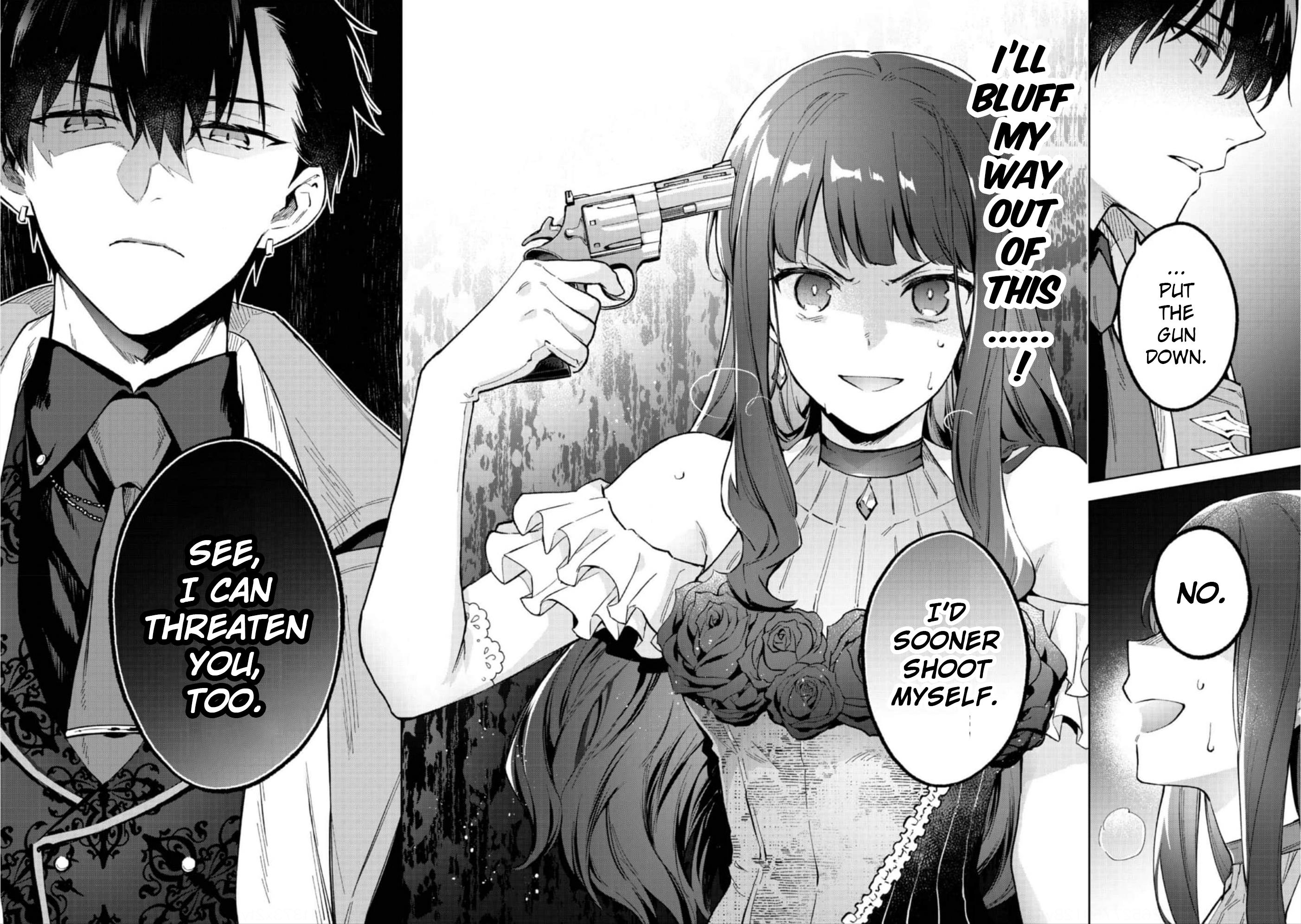 Akutou Ikka no Mana Musume, Tensei Saki mo Otome Game no Gokudou Reijou deshita.: Saijoukyuu Rank no Akuyaku-sama, Sono Dekiai wa Fuyou desu! @COMIC Chapter 11 page 16