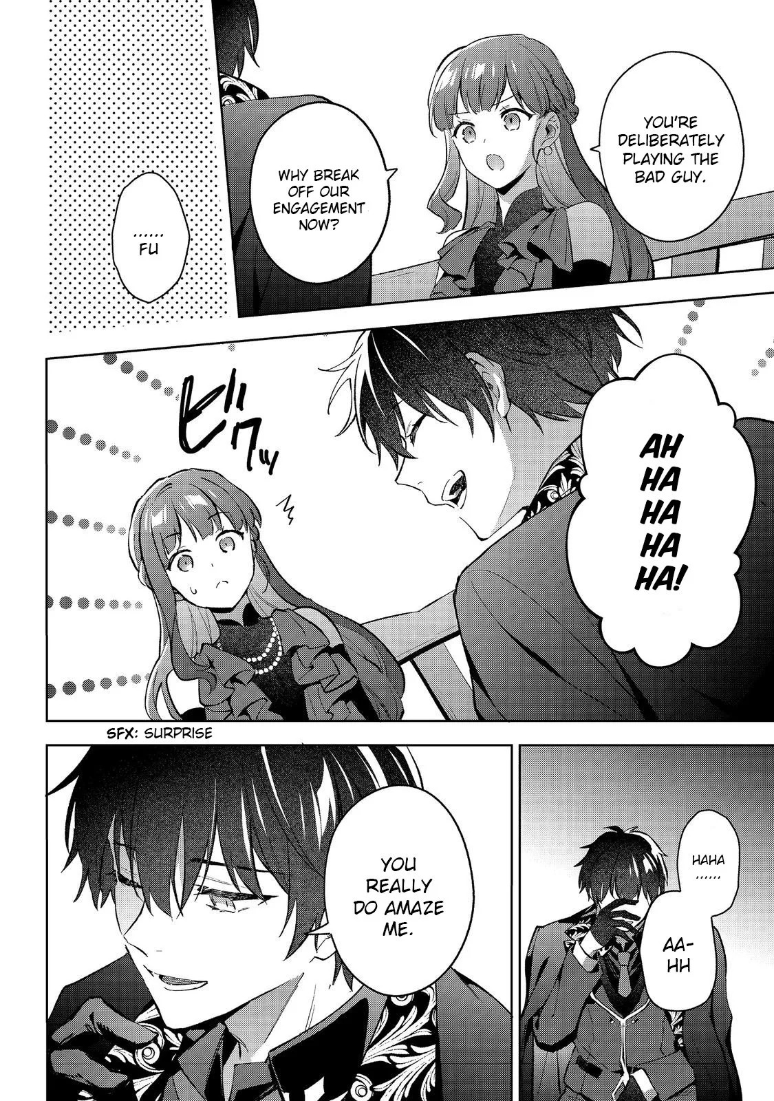 Akutou Ikka no Mana Musume, Tensei Saki mo Otome Game no Gokudou Reijou deshita.: Saijoukyuu Rank no Akuyaku-sama, Sono Dekiai wa Fuyou desu! @COMIC Chapter 23 page 14