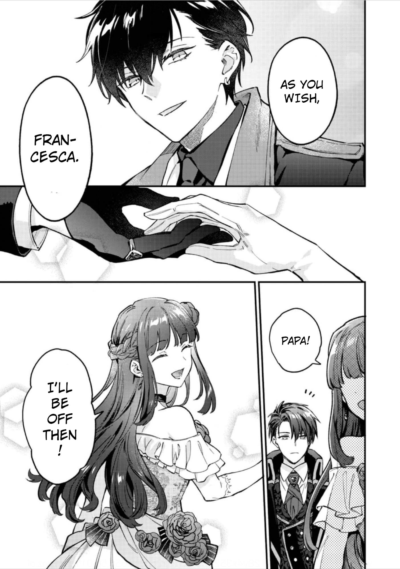 Akutou Ikka no Mana Musume, Tensei Saki mo Otome Game no Gokudou Reijou deshita.: Saijoukyuu Rank no Akuyaku-sama, Sono Dekiai wa Fuyou desu! @COMIC Chapter 8 page 8