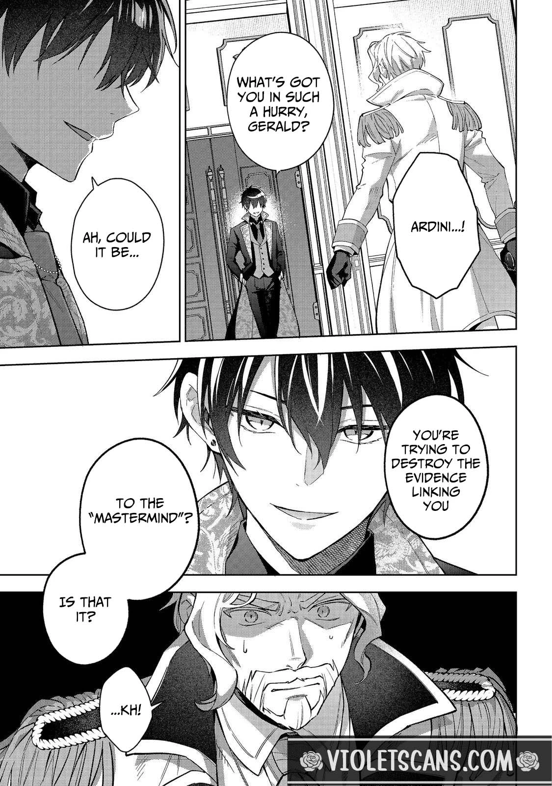 Akutou Ikka no Mana Musume, Tensei Saki mo Otome Game no Gokudou Reijou deshita.: Saijoukyuu Rank no Akuyaku-sama, Sono Dekiai wa Fuyou desu! @COMIC Chapter 28 page 2