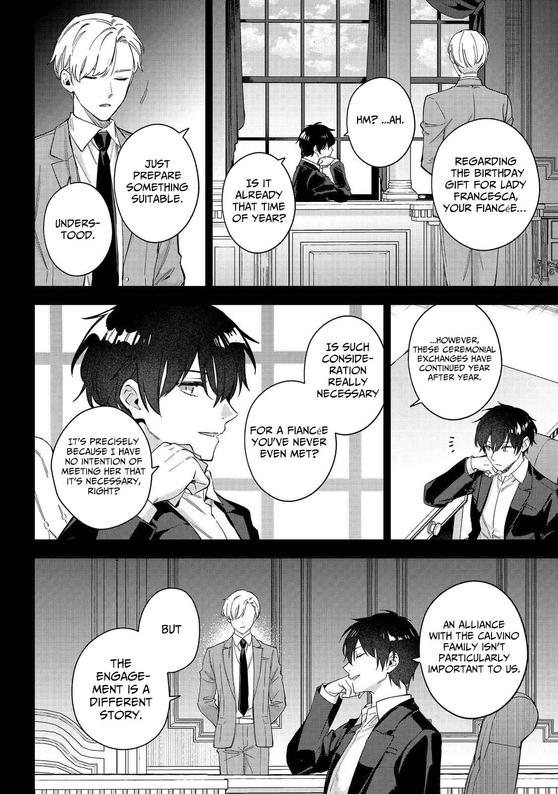 Akutou Ikka no Mana Musume, Tensei Saki mo Otome Game no Gokudou Reijou deshita.: Saijoukyuu Rank no Akuyaku-sama, Sono Dekiai wa Fuyou desu! @COMIC Chapter 28 page 14