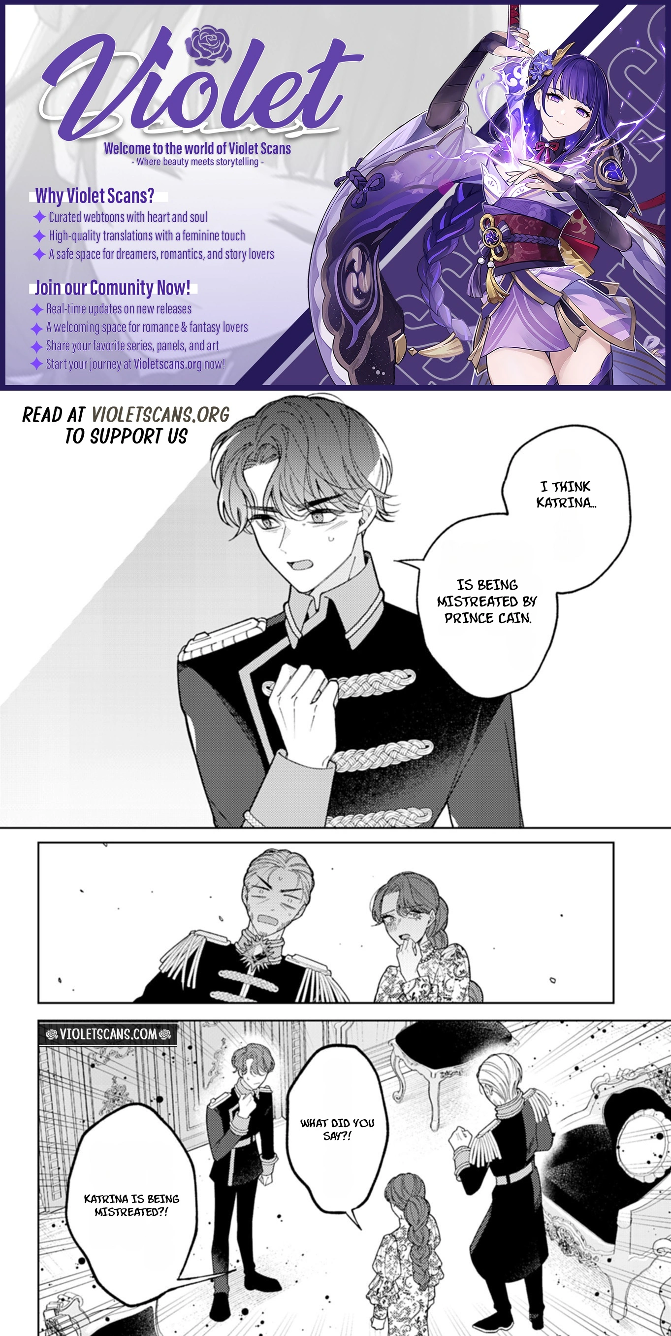 Akuyaku Reijo Katrina no Danzai Bigaku Chapter 3.2 page 1