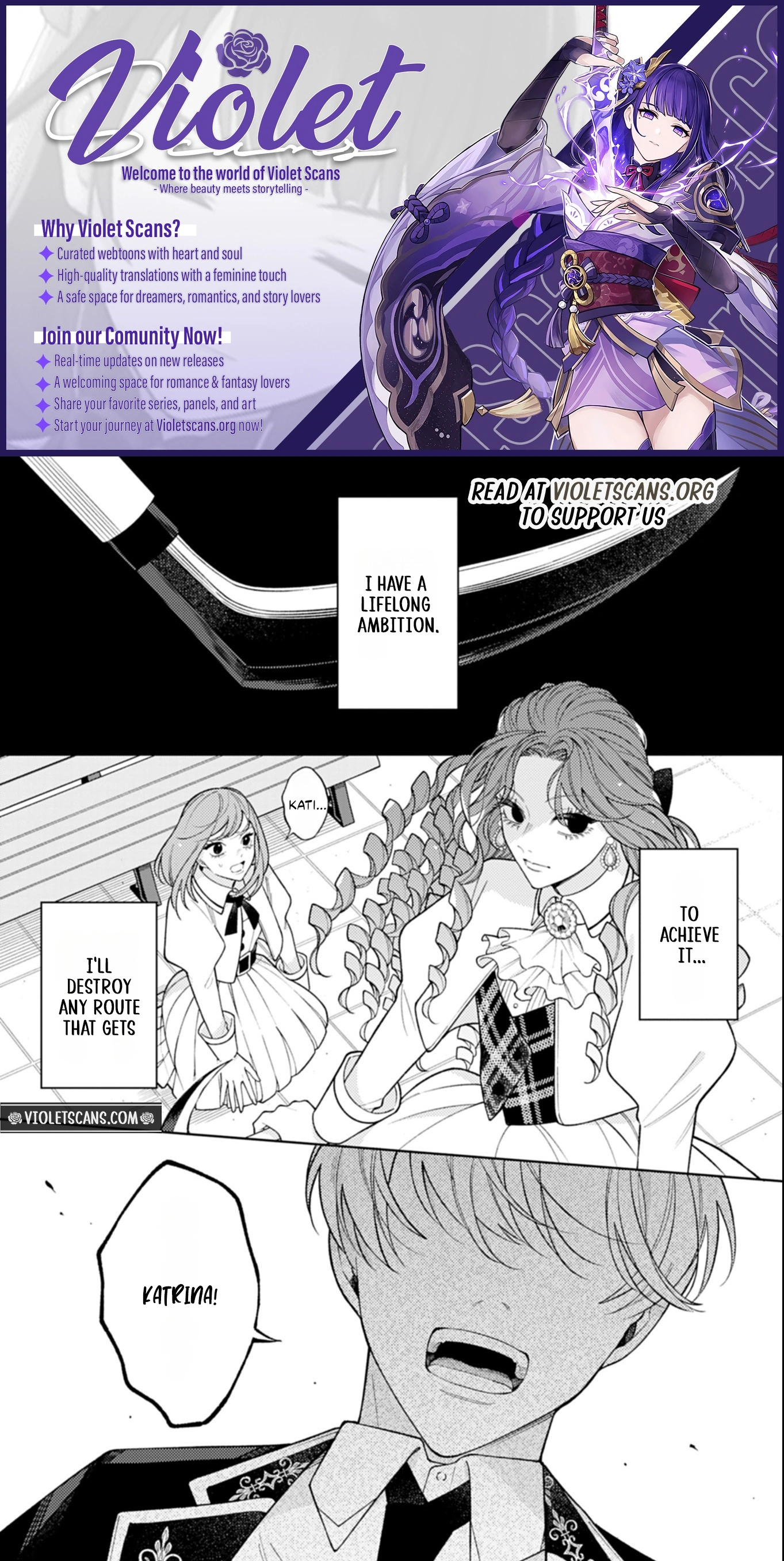 Akuyaku Reijo Katrina no Danzai Bigaku Chapter 1 page 1
