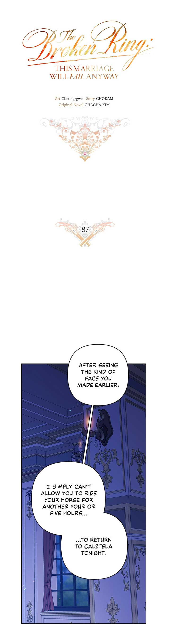 The Broken Ring: This Marriage Will Fail Anyway Chapter 87 page 4