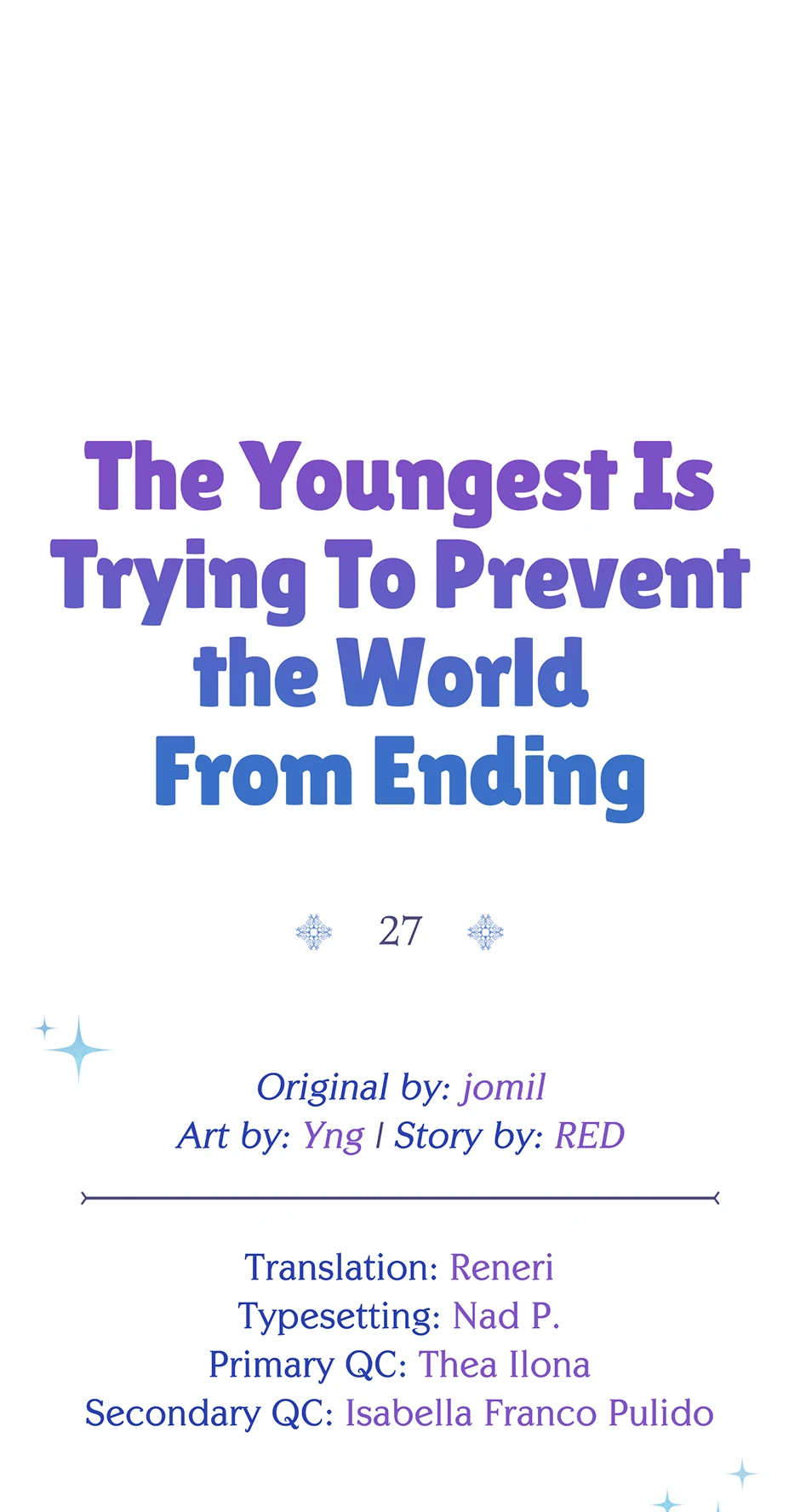 The Youngest Is Trying to Prevent the World From Ending Chapter 27 page 32