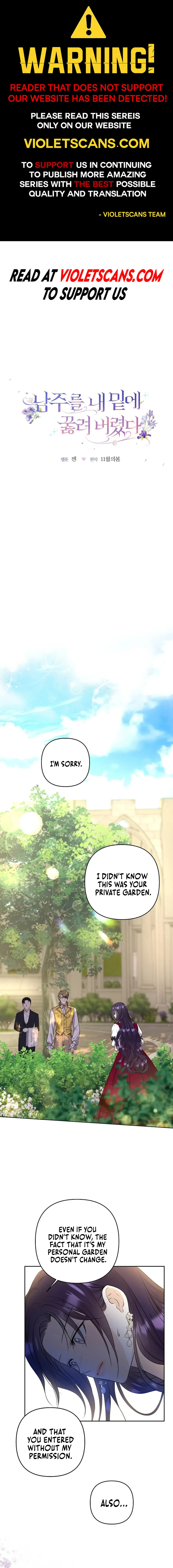 The Male Lead Knelt Before Me Chapter 24 page 1
