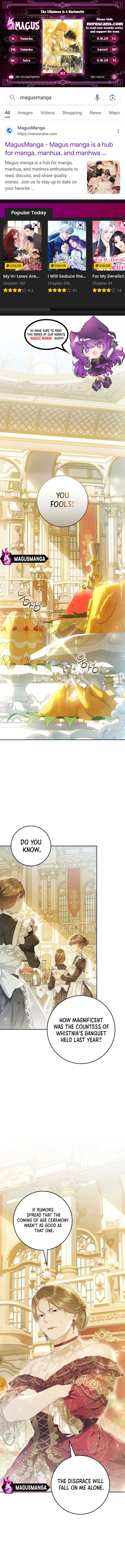 The Villainess Is a Marionette Chapter 97 page 1
