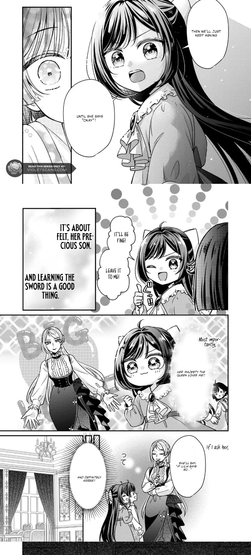 Danzai Sareru Koushaku Reijou, Umarekawatte Last Boss no Ouhi-sama no Kodomo ni Narimasu Chapter 3.2 page 9