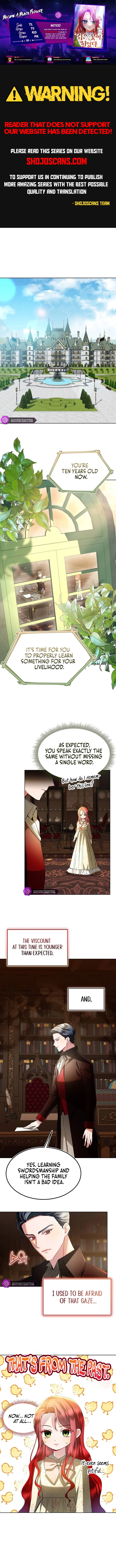 The Knight Becomes a Black Flower Chapter 2 page 1