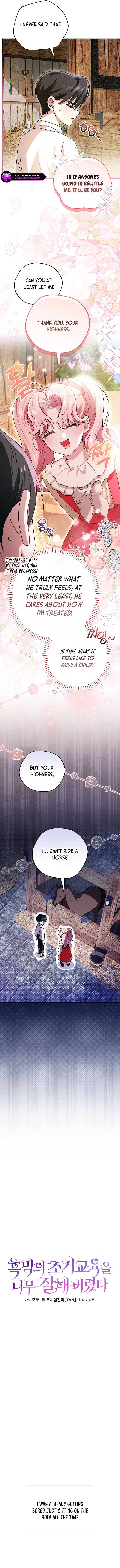 I Ended Up Educating the Secret Villain Too Well Chapter 8 page 2