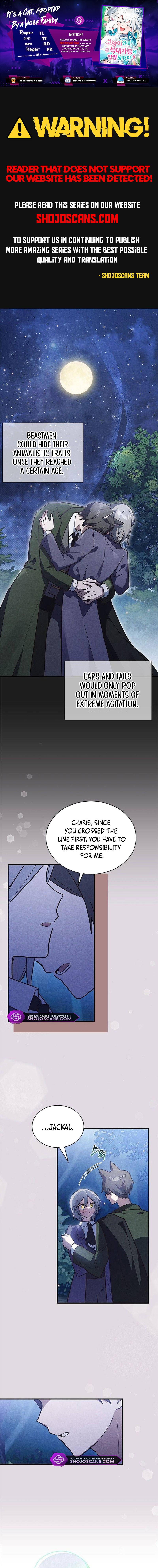 A Cat, Adopted by a Wolf Family? Chapter 21 page 1