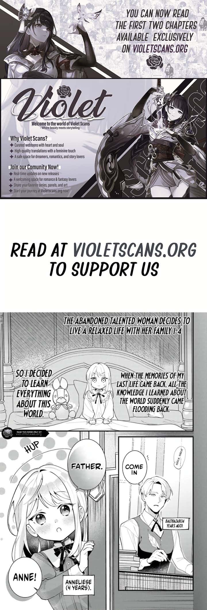 The Abandoned Talented Woman Decides to Live a Relaxed Life With Her Family Chapter 2.2 page 1