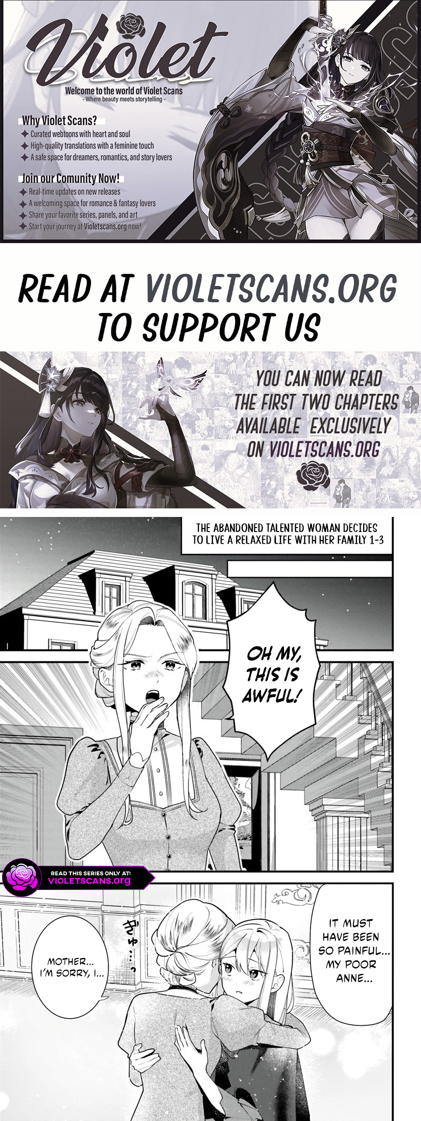 The Abandoned Talented Woman Decides to Live a Relaxed Life With Her Family Chapter 1.3 page 1