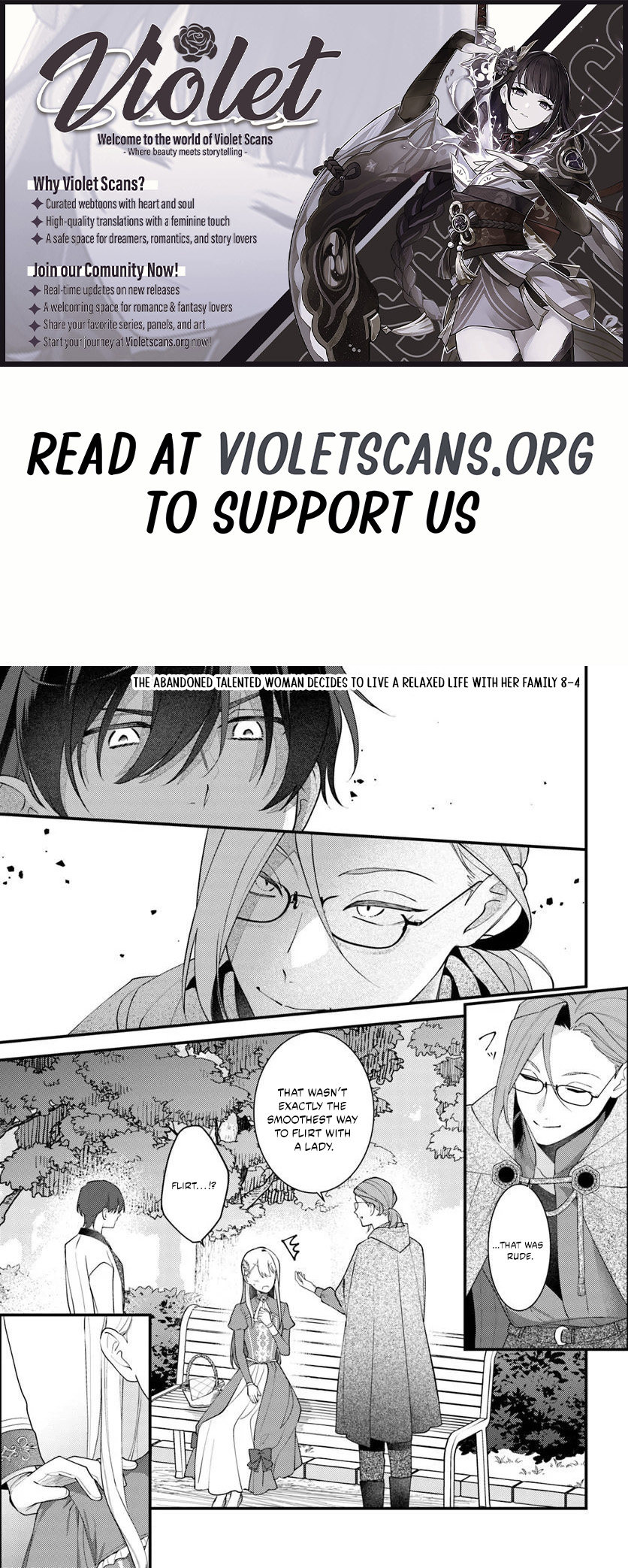 The Abandoned Talented Woman Decides to Live a Relaxed Life With Her Family Chapter 8.4 page 1