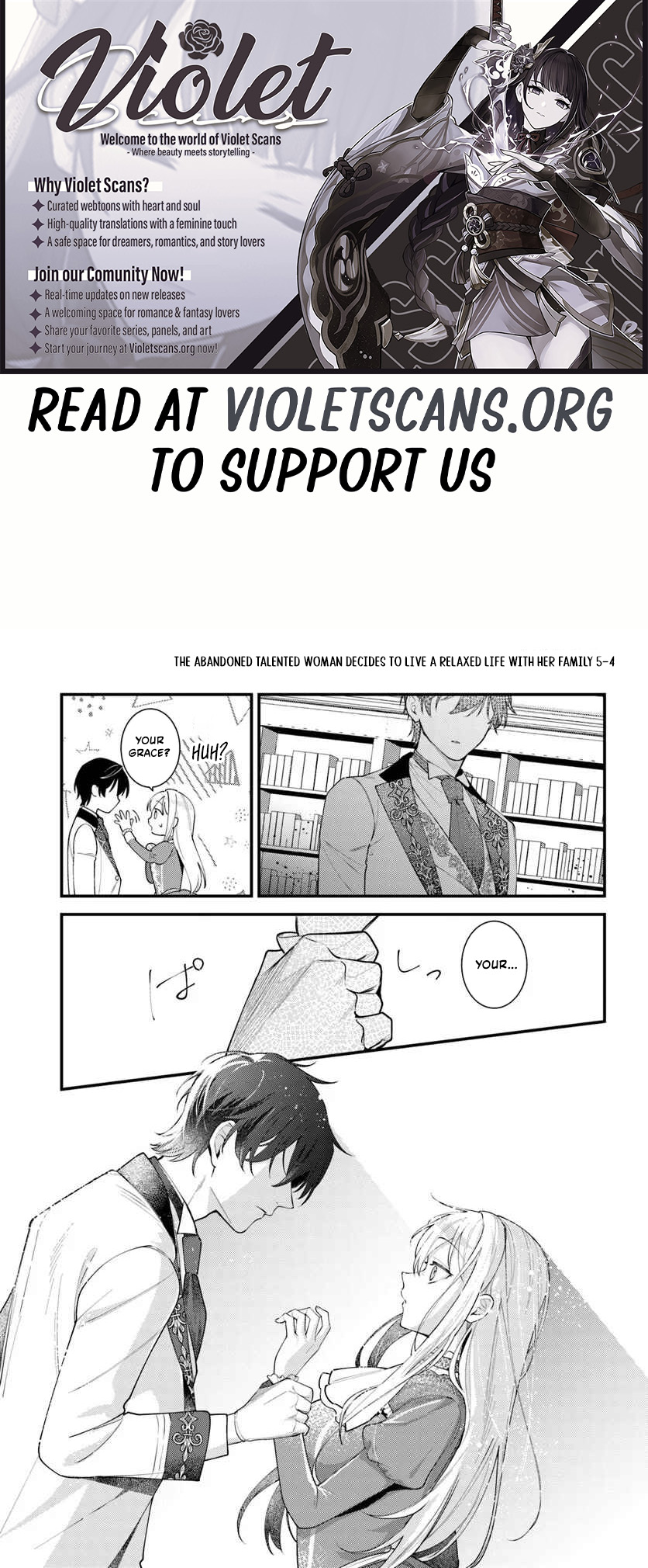 The Abandoned Talented Woman Decides to Live a Relaxed Life With Her Family Chapter 5.4 page 1