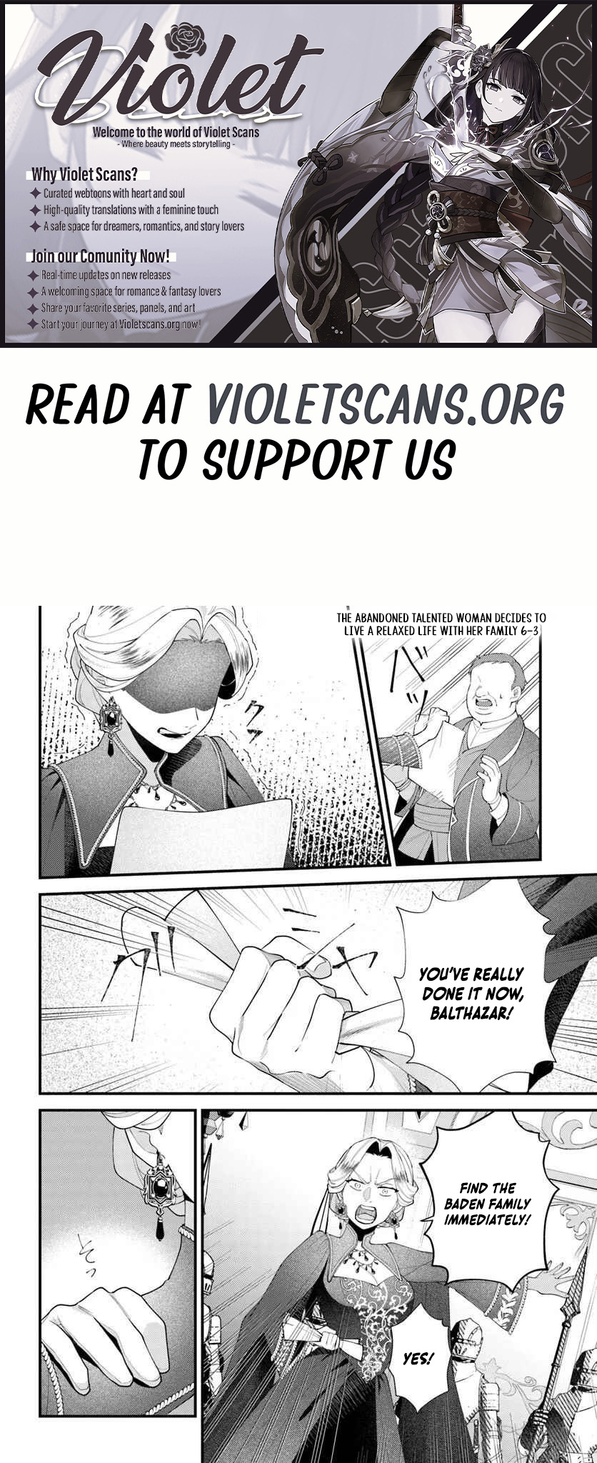The Abandoned Talented Woman Decides to Live a Relaxed Life With Her Family Chapter 6.3 page 1