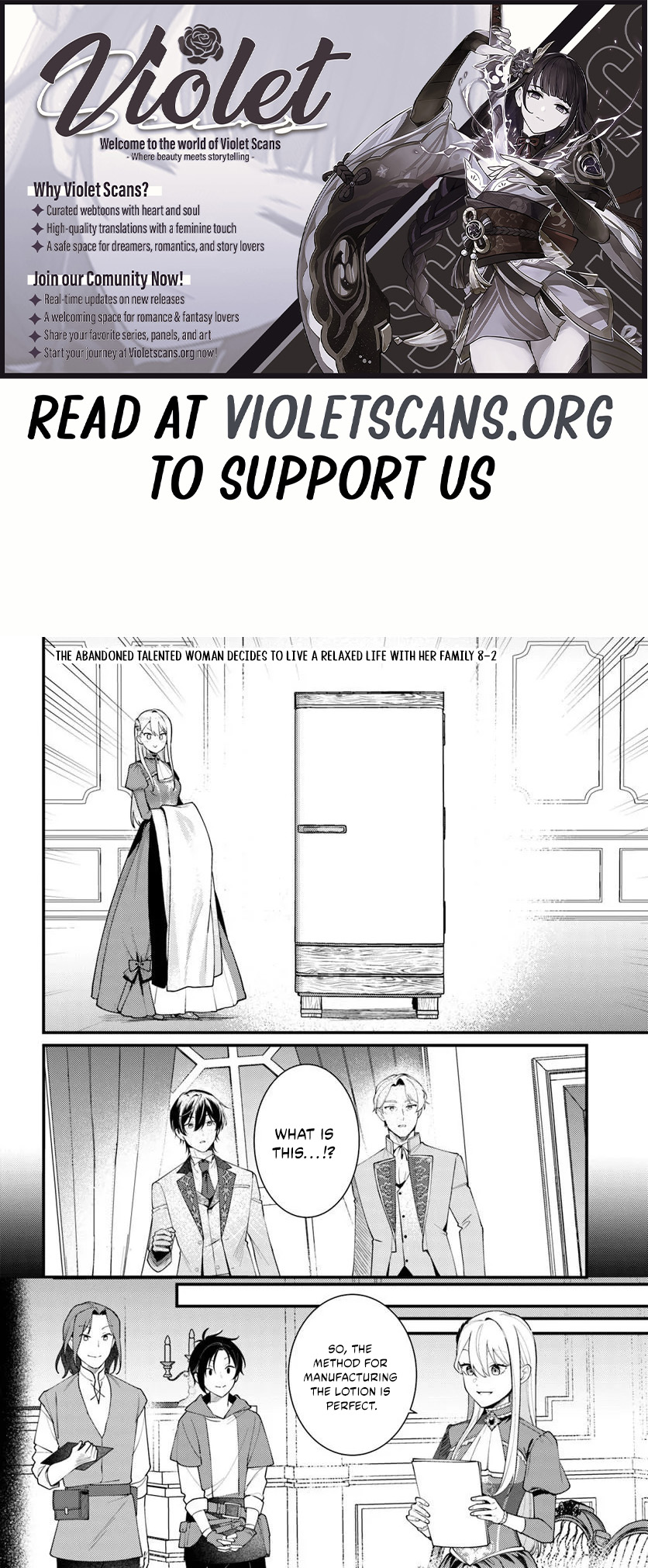 The Abandoned Talented Woman Decides to Live a Relaxed Life With Her Family Chapter 8.2 page 1