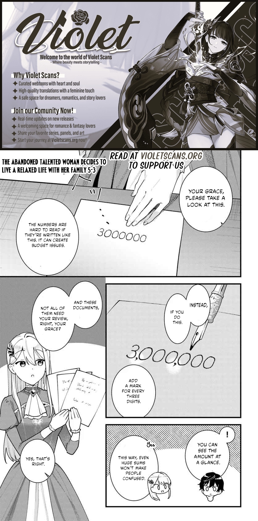 The Abandoned Talented Woman Decides to Live a Relaxed Life With Her Family Chapter 5.3 page 1