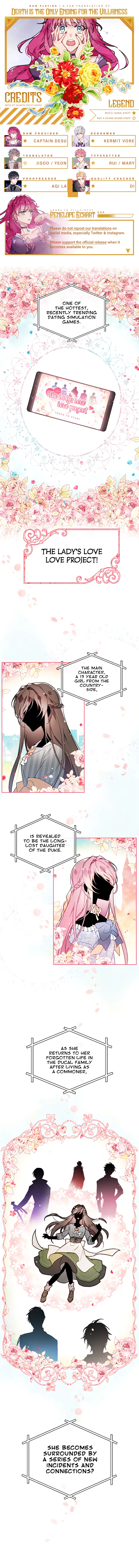 Villains Are Destined to Die Chapter 0 page 1