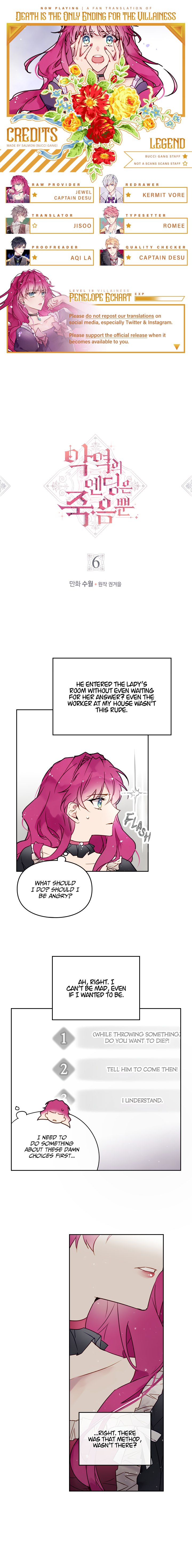 Villains Are Destined to Die Chapter 6 page 1