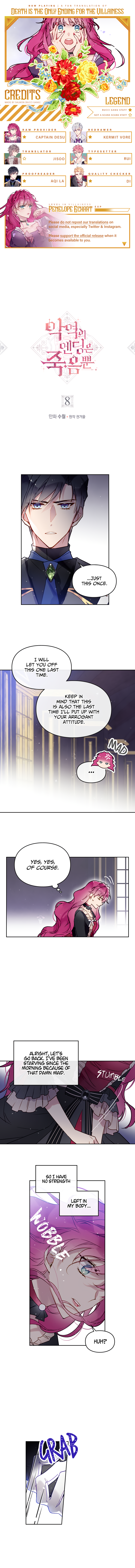 Villains Are Destined to Die Chapter 8 page 1