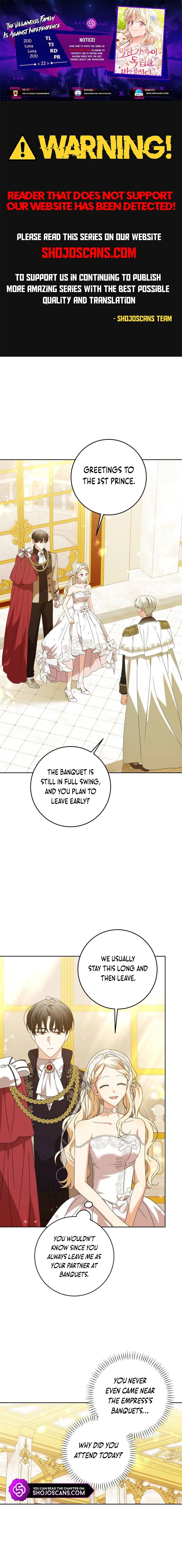 My Villainous Family Won't Let Me Be Chapter 22 page 1