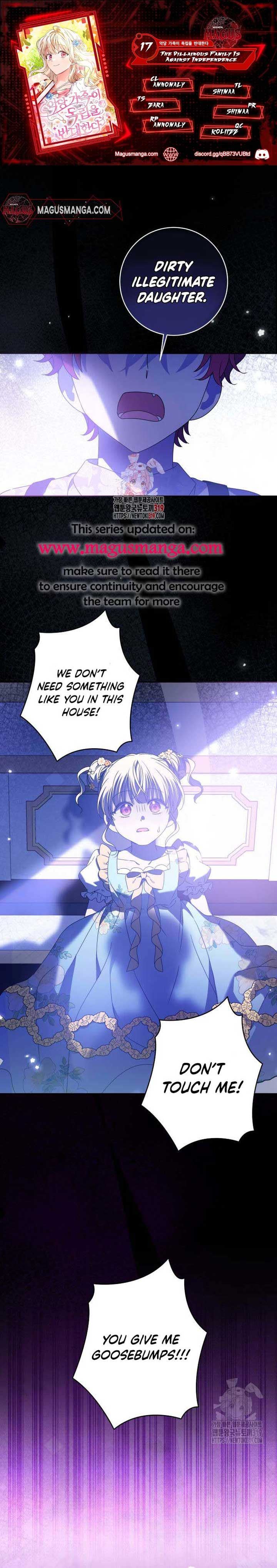 My Villainous Family Won't Let Me Be Chapter 17 page 1