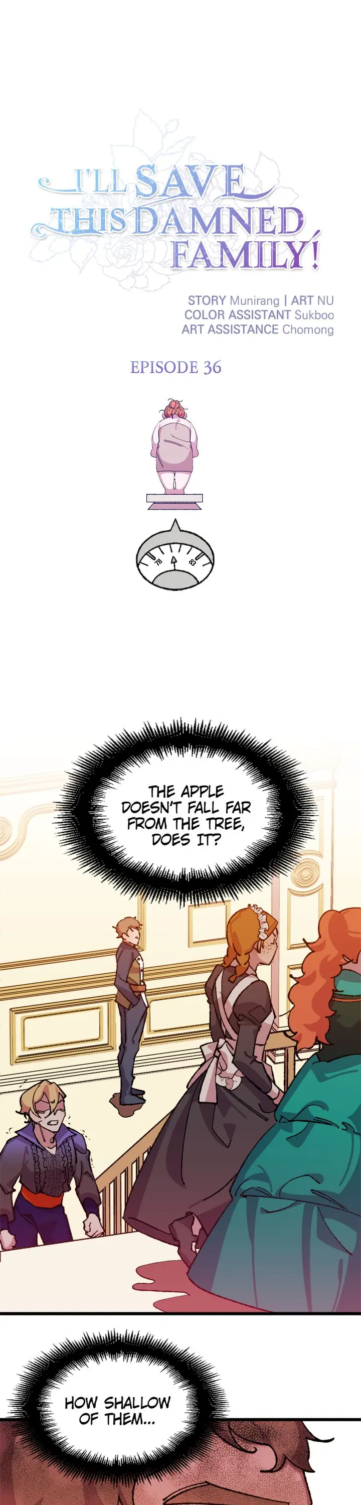 I'll Save This Damned Family! Chapter 36 page 1