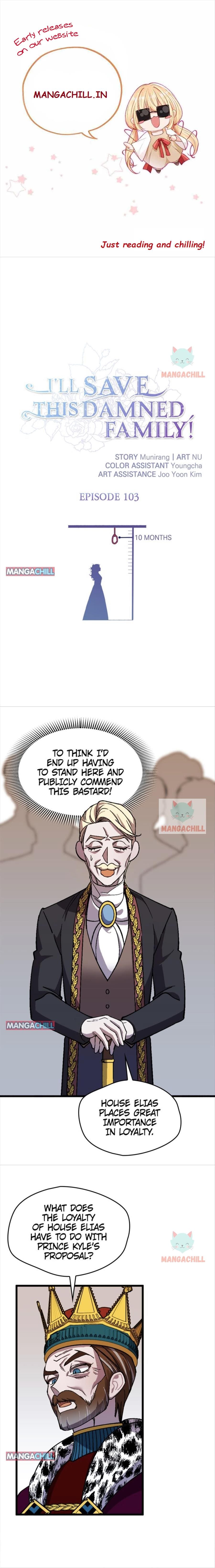 I'll Save This Damned Family! Chapter 103 page 1