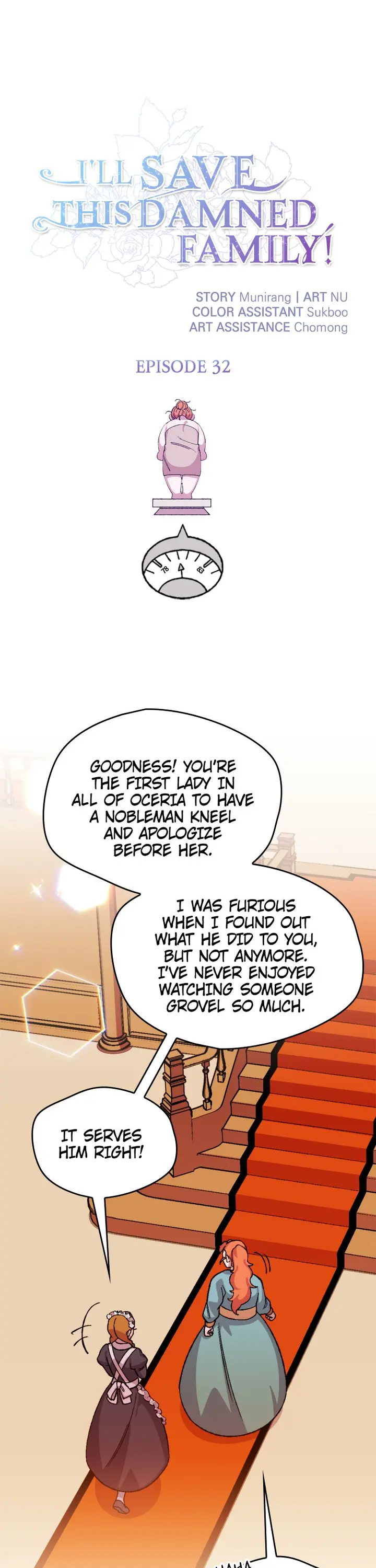 I'll Save This Damned Family! Chapter 32 page 1