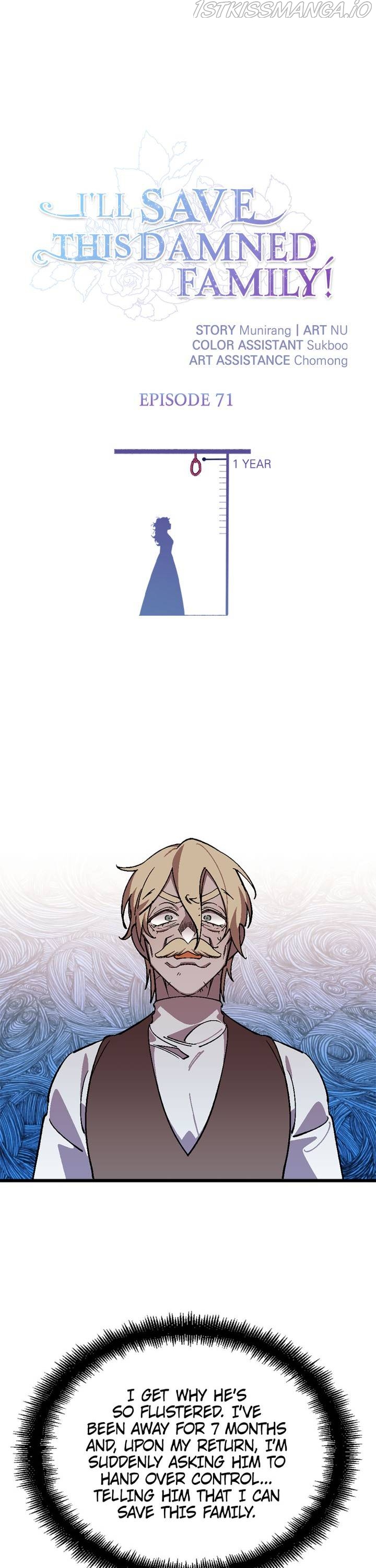 I'll Save This Damned Family! Chapter 71 page 1