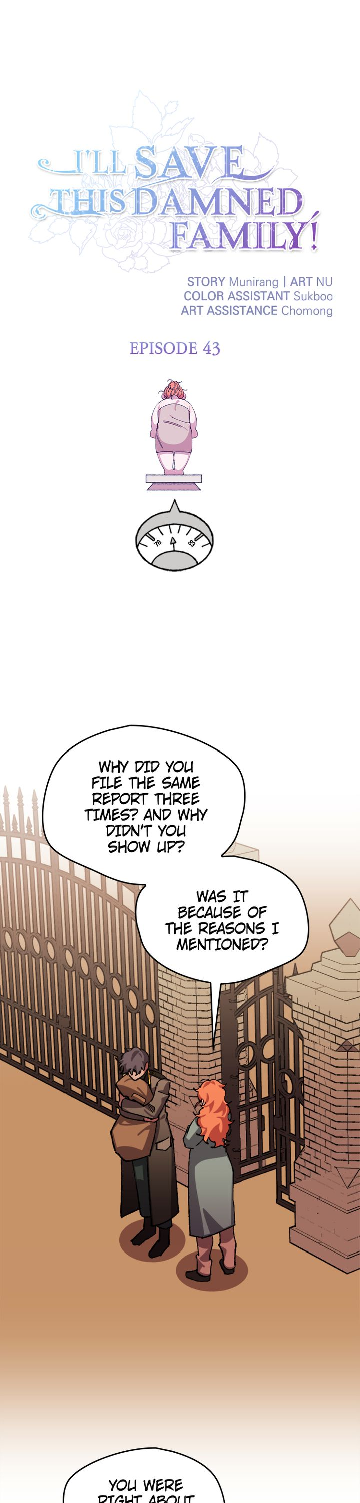 I'll Save This Damned Family! Chapter 43 page 1