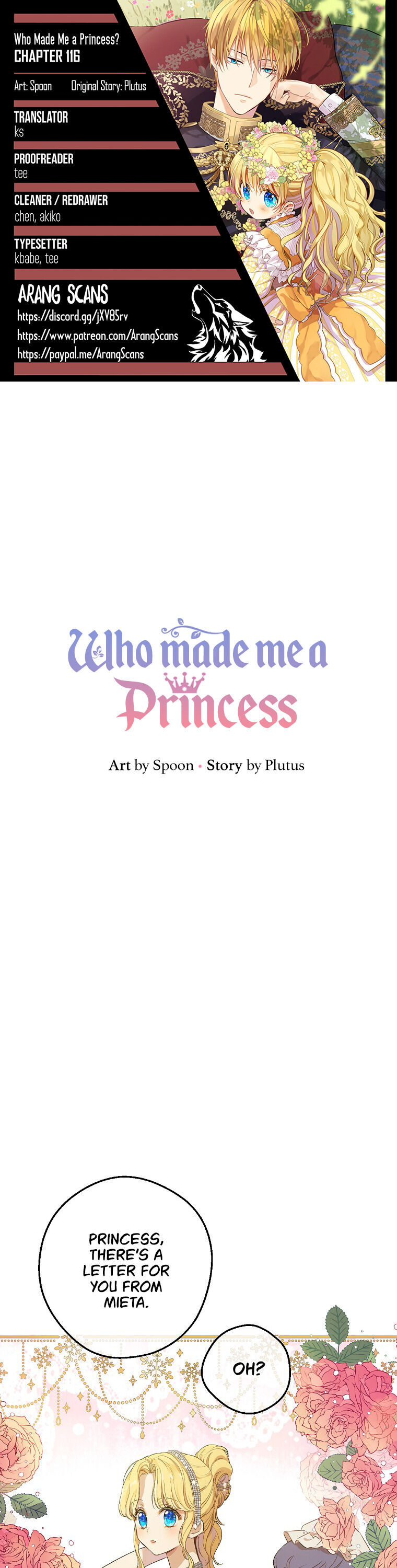 Who Made Me a Princess? Chapter 116 page 1