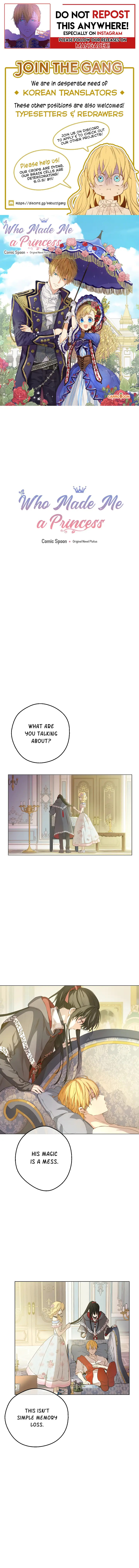 Who Made Me a Princess? Chapter 70.1 page 1