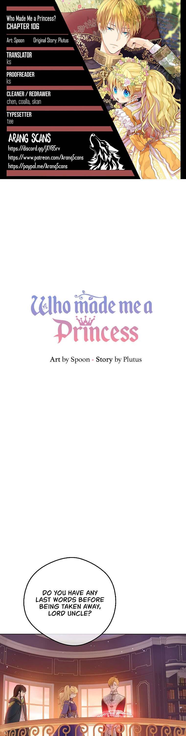 Who Made Me a Princess? Chapter 106 page 1