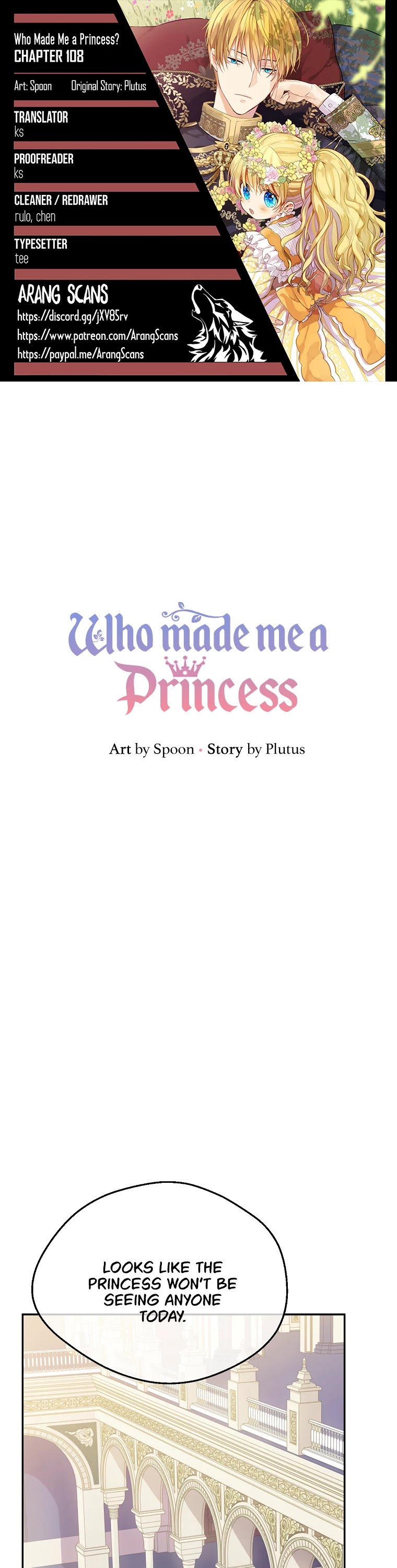 Who Made Me a Princess? Chapter 108 page 1